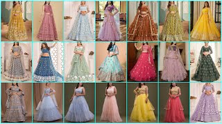 Party Wear Net Lehenga Dress  Trendy Net Lehenga Design  Latest party wear lehenga designs [upl. by Mair]