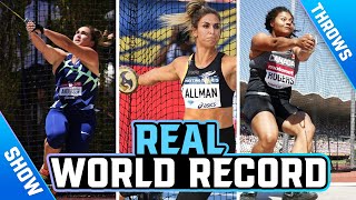 Valarie Allman Breaks REAL Discus World Record  Throws Show [upl. by Dobrinsky674]