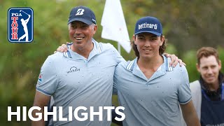 Matt and Cameron Kuchar shoot 15under 57  Round 1  PNC Championship [upl. by Jazmin491]