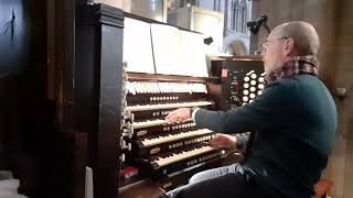 RHEINBERGER Cantilene Sonata no 11 2nd movement Peter Dyke Hereford Cathedral [upl. by Vanya459]