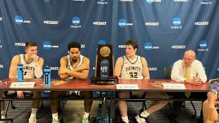 Trinity Mens Basketball Elite Eight Press Conference 3924 [upl. by Ailegnave]