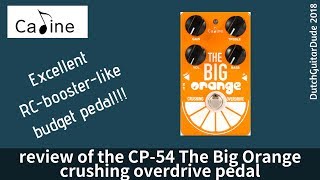 Review of the Caline CP54 the Big Orange overdrive [upl. by Fablan872]