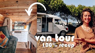 VAN TOUR  Fourgon aménagé 100 récup [upl. by Karame440]