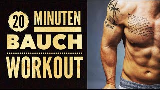 20 Minuten Bauch Training für zuhause zum Mitmachen  Eigenes Körpergewicht für den Sixpack [upl. by Hairu]