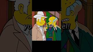 Mr Burns challenged the cowboy to a duel😨 [upl. by Ehcadroj]