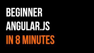 Basics of Angular JS in 8 minutes  Controllers  Scope  Code in 5 [upl. by Submuloc777]