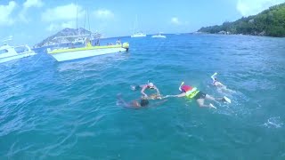 Snorkeling at La Digue Coco and Felicite Island Seychelles [upl. by Shawn686]