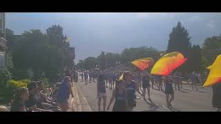 lake central marching band schereville parade [upl. by Llenrev]