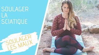 5 minutes pour soulager la sciatique Yoga thérapie  tous niveaux [upl. by Neron]