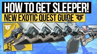 Destiny 2 New Light  How To Get SLEEPER SIMULANT Exotic Quest Guide amp First Look at D2 Sleeper [upl. by Tama821]