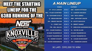 Introducing the 2024 Knoxville Nationals Starting Lineup 24 Drivers 50 Laps 190000 to WIN [upl. by Muir430]