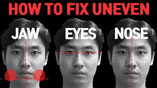 Fixing Uneven FaceJaw Eyes Nose Facial Asymmetry in 6 Minutes [upl. by Anatak]