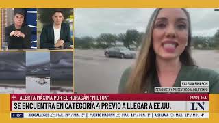 Alerta máxima por el huracán quotMiltonquot en Estados Unidos mantiene su avance con vientos de 250 kmh [upl. by Barimah269]