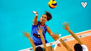 POWER SPIKES by Nataliya Goncharova  OQT 2019  Highlights Volleyball [upl. by Mariand]