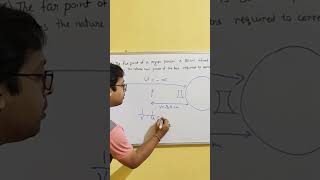 Far Point Problem of Myopic Eye  Numericals  Human Eye and ColourFul World  Class 10 [upl. by Laehcym]