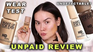 NEW MAKE UP FOR EVER HD SKIN FOUNDATION  FULL REVIEW  Maryam Maquillage [upl. by Yatnoj]