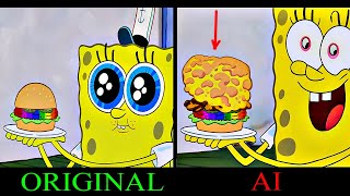 Can “Rainbowger” Survive Plankton’s Color Nullifier  SpongeBob IN DREAM MACHINE AI LUMA [upl. by Anazraf]