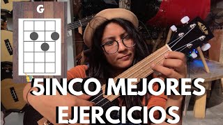 5 EJERCICIOS PARA TOCAR EL UKULELE  PRINCIPIANTES  UKULELERIA [upl. by Ennoved]