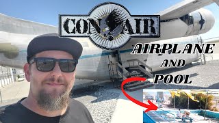 1997 MOVIE CONAIR  AIRPLANE  JAILBIRD  AND POOL  FILMING LOCATION  FULLTIME TRAVEL FAMILY [upl. by Adnorat835]