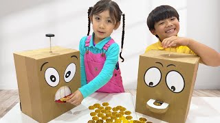 Wendys Piggy Bank Adventure Maddie and Eric Learn to Save Money [upl. by Aroved]