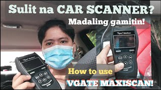 SULIT NA CAR SCANNER HOW TO USE VGATE MAXISCAN VgateMaxiScan ToyotaViosGen1 [upl. by Teagan]