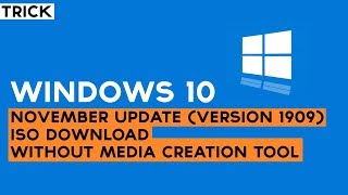 How to Download Windows 10 ISO File Image For Free  Latest 1909 Download [upl. by Grindlay]