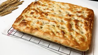 FOCACCIA GENOVESE  Senza impastare Ricetta Facile e Veloce [upl. by Ecinreb]