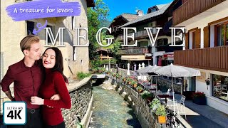 Megève France 🇫🇷 4K Walking tour the most beautiful luxury village [upl. by Pestana425]