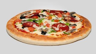 Пицца с грибами сыром оливками и курицей🍕🍄 [upl. by Dustan]