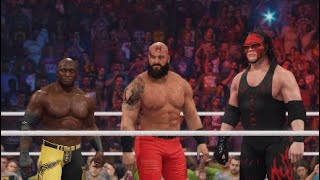 WWE Tag Team Match  Bobby Lashley amp Brown Stoman amp Kane vs Big E amp Omos amp Goldberg MainEvent [upl. by Notfol]