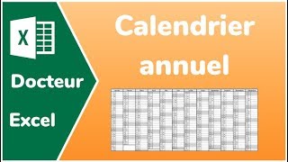 Calendrier perpétuel Excel le fichier  Docteur Excel  Calendrier 2024 [upl. by Norvall]