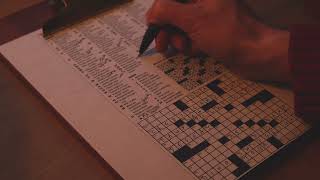 Crossword ASMR soft spoken pen scratching NYT Tuesday 11192024 [upl. by Jempty]