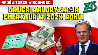 ⚡️NAJŚWIEŻSZE WIADOMOŚCI Będzie druga waloryzacja emerytur w 2024 roku Inflacja wciąż rośnie [upl. by Kallista]