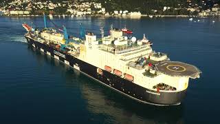 SAIPEM  Castorone passing through the Bosphorus Strait [upl. by Petromilli]