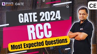 GATE 2024  Civil Engineering  RCC Most Expected Questions  BYJUS GATE [upl. by Packer124]