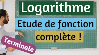 Étude de fonction logarithme  BAC ES 2015 Centres Etrangers [upl. by Ehrlich94]