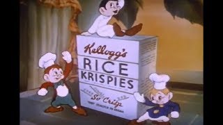 Rice Krispies Cereal Commercial From 1939  Vintage [upl. by Sherard496]