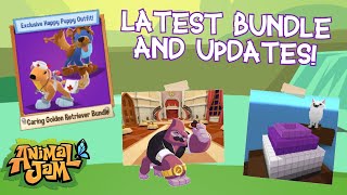 2021 May Update Caring Golden Retriever Bundle and More Animal Jam Play Wild [upl. by Wymore]