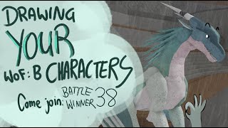 Drawing your WINGS OF FIRE ROBLOX characters join me in game [upl. by Orsini113]