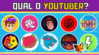 🔁ADIVINHE O YOUTUBER PELA LOGO ▶ Quiz dos Youtuber [upl. by Campney]