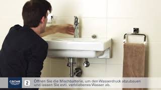 Grohe Installationsvideo Austausch der Kartusche [upl. by Lipp]