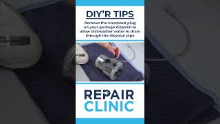 DIYR TIPS  Remove Knockout Plug on Garbage Disposal to Drain [upl. by Chaves754]