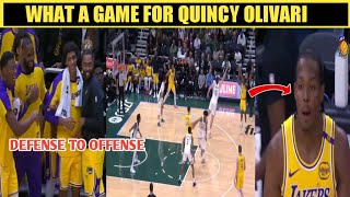 Quincy Olivari Full Game Highlights  Lakers Savior [upl. by Los]