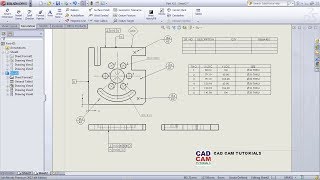 SolidWorks Drawing  Drafting Tutorial for Beginners  2  Drawing Sheet Format Annotations Table [upl. by Nossila]