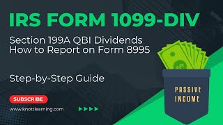 IRS Form 1099DIV with Section 199A Dividend Distributions [upl. by Ailadi]