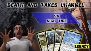 MTGO Legacy  Death and Taxes vs High Tide Combo [upl. by Obeng]