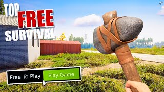 Top 10 FREE Open World Survival Games 2023 NEW [upl. by Uolyram]