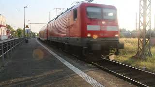 Bahnverkehr in Großenhain Cottbuser Bahnhof und Priestewitz [upl. by Aseefan809]