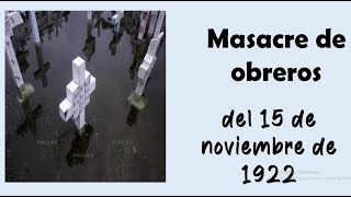 Masacre de obreros del 15 de noviembre de 1922 [upl. by Varien]