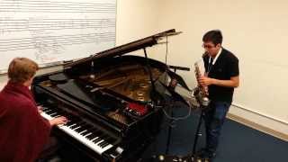 Pi in Song Piano and Saxophone [upl. by Odlamur]